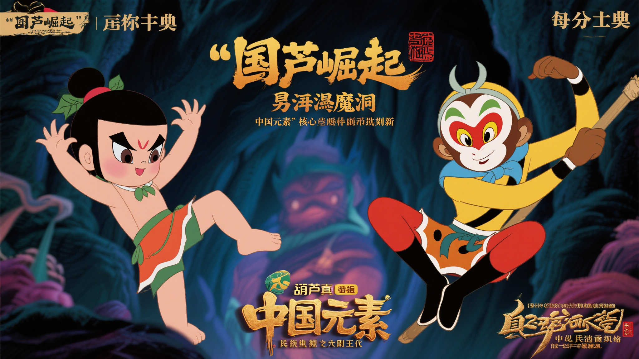 上影携手万达电影发布片单，《葫芦兄弟》《真假美猴王》重磅来袭