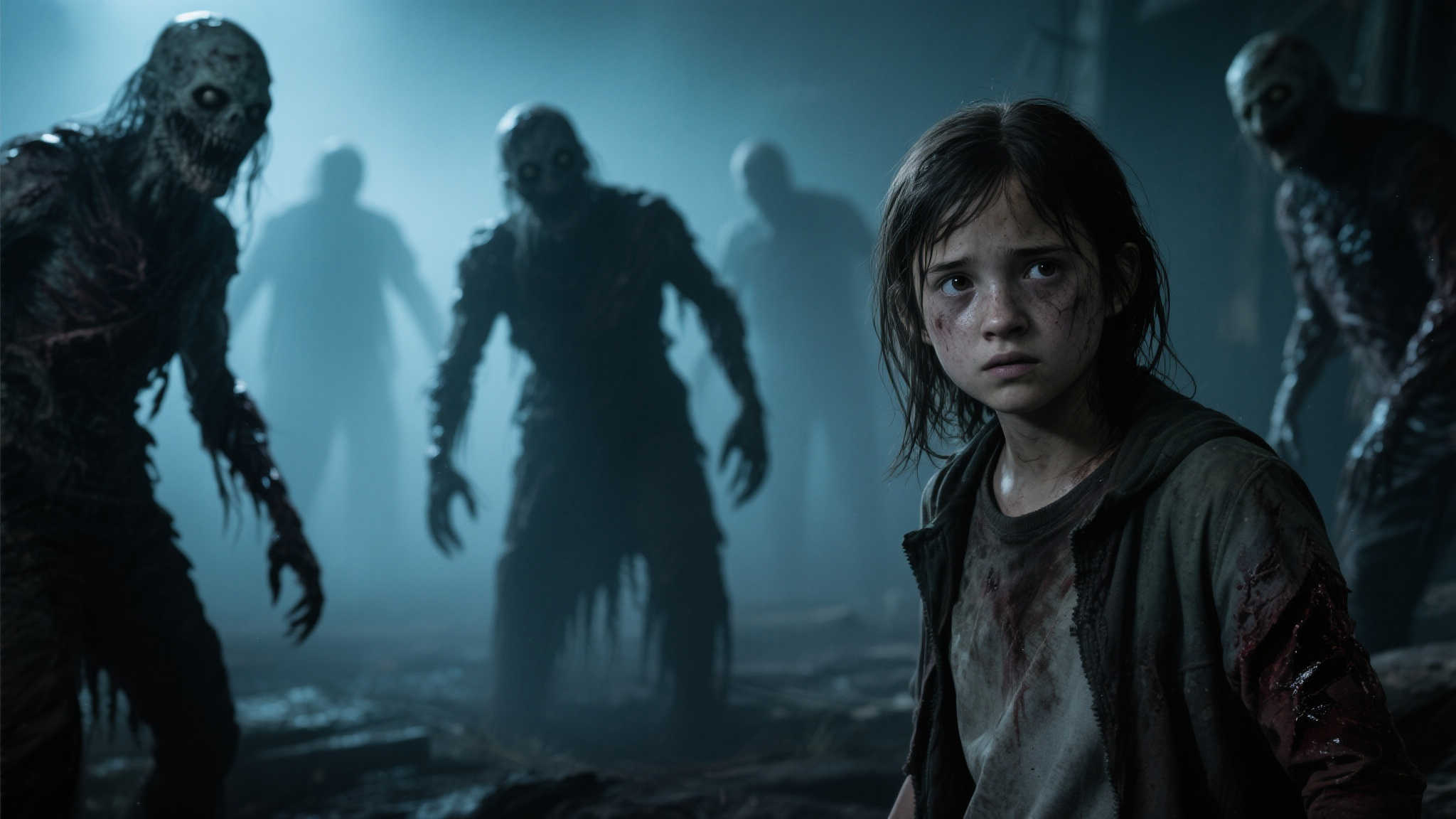 《最后生还者》曝光艾莉新剧照:与感染者正面交锋 如果说艾莉是希望的象征,那么感染者就是这